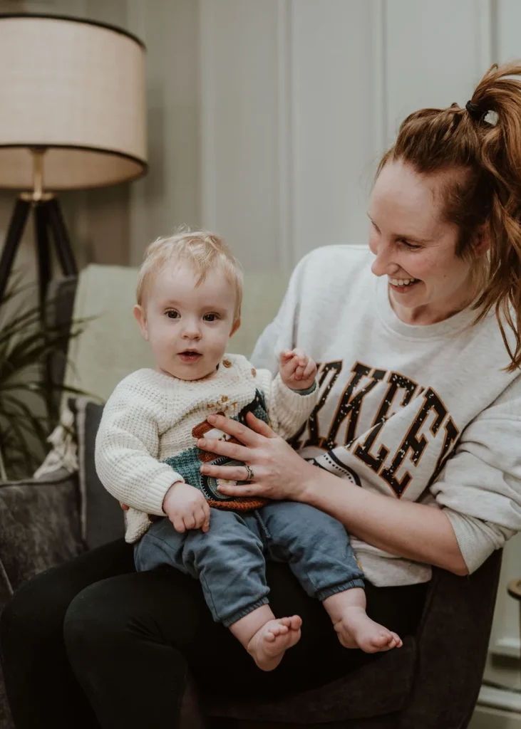giggling parents